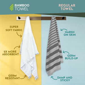 Bamboo Turkish Bath Towel - Set of 3