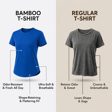 Load image into Gallery viewer, Heelium Bamboo Women's Tshirt | Ultra-Soft &amp; Anti-odour | Round Neck and Regular Fit | 3X Softer Than Cotton T-Shirt for Women