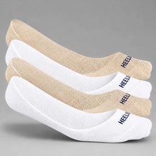 Load image into Gallery viewer, Heelium Bamboo No Show Socks for Women (Solid) - Pack of 4
