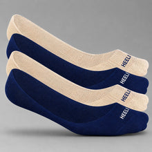Load image into Gallery viewer, Heelium Bamboo No Show Socks for Women (Solid) - Pack of 4
