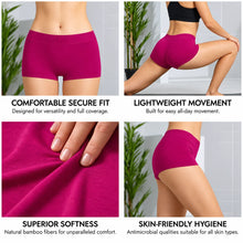 Load image into Gallery viewer, Heelium Bamboo Underwear Boyshorts  for Women - Pack of 2