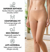 Load image into Gallery viewer, Heelium Bamboo Underwear Boyshorts  for Women - Pack of 2