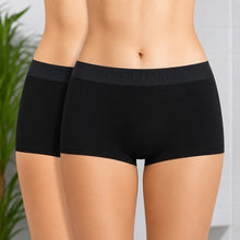 Load image into Gallery viewer, Heelium Bamboo Underwear Boyshorts  for Women - Pack of 2