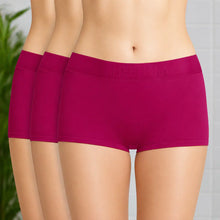Load image into Gallery viewer, Heelium Bamboo Boyshorts Underwear for Women - Pack of 3