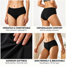 Load image into Gallery viewer, Heelium Bamboo Underwear Brief for Women - Pack of 4