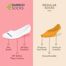 Load image into Gallery viewer, Heelium Bamboo No Show Socks for Women (Solid) - Pack of 5