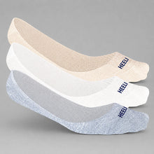 Load image into Gallery viewer, Heelium Bamboo No Show Socks for Women (Solid) - Pack of 3