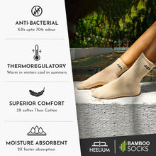 Load image into Gallery viewer, Bamboo Toe Calf Socks for Women - 5 Pairs