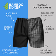 Load image into Gallery viewer, Heelium Bamboo Boxers For Men - Pack of 3