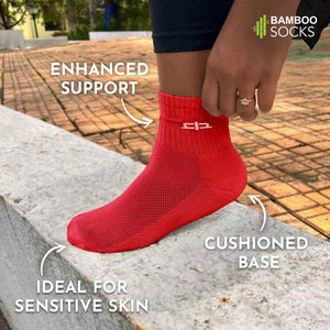 Bamboo Quarter Length Socks for Women - 3 Pairs