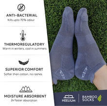 Load image into Gallery viewer, Bamboo Men Gift Set of 3 - Ankle Socks, Hand Towel &amp; Resistance Band