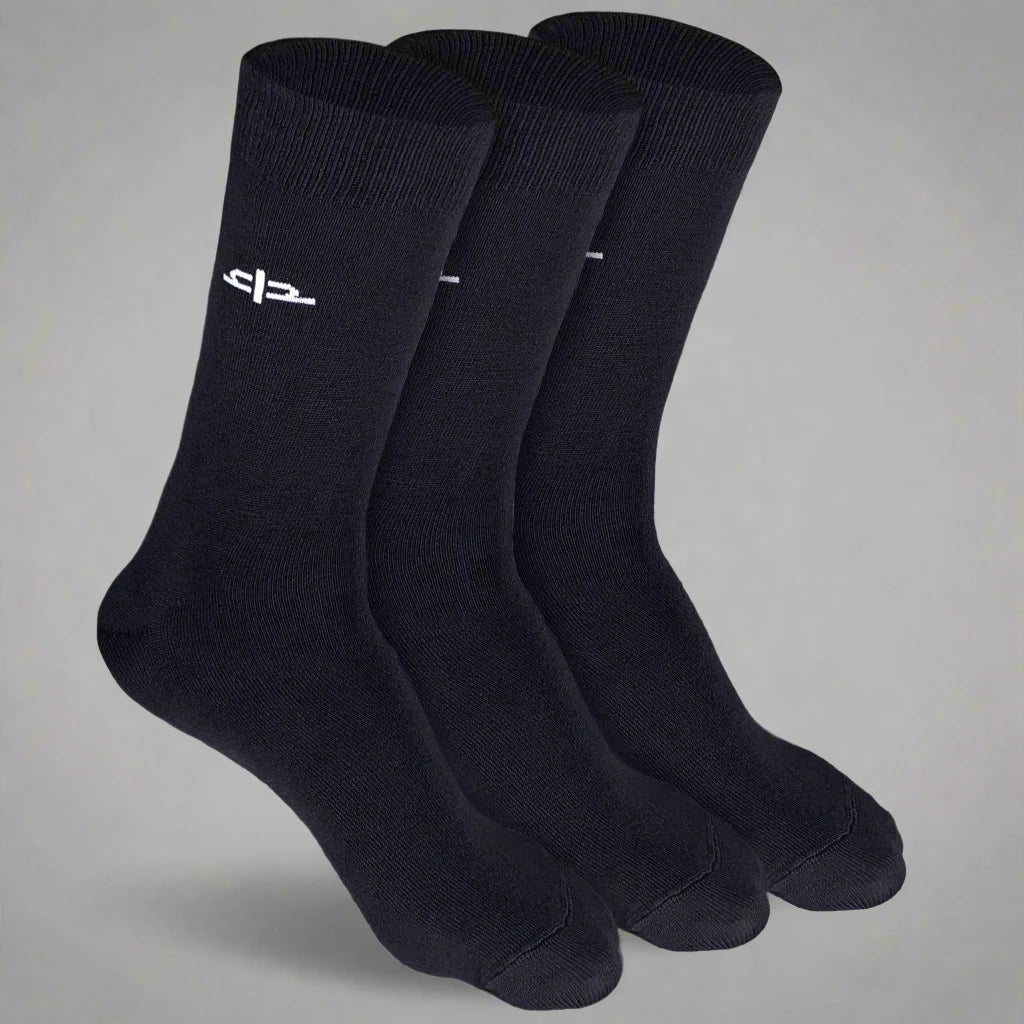 Bamboo Men Crew Socks Thin Light 3 Pairs Heelium