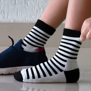 Bamboo Kids Crew Socks (Stripes) - 4 Pairs