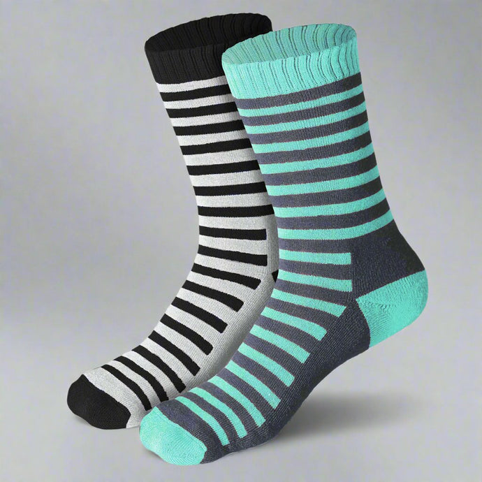 Bamboo Kids Crew Socks (Stripes) - 2 Pairs