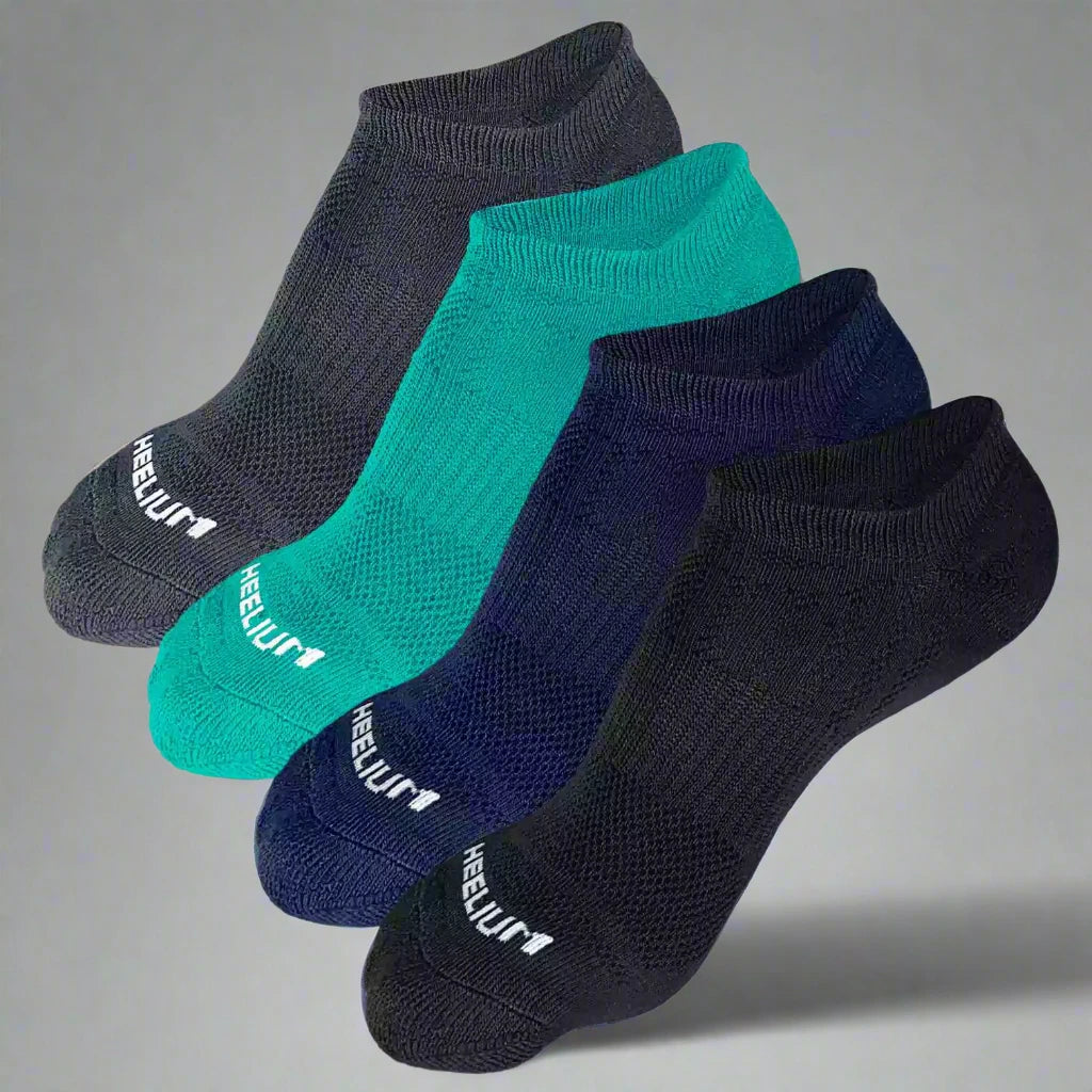 Heelium Bamboo Zero Socks for Men - 4 Pairs