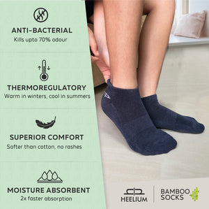 Bamboo Kids Ankle Socks - 2 Pairs