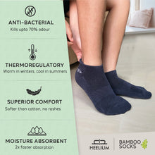 Load image into Gallery viewer, Bamboo Kids Ankle Socks - 3 Pairs