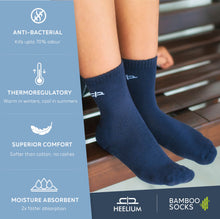 Load image into Gallery viewer, Bamboo Kids Crew Socks - 5 Pairs