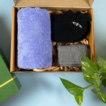 Load image into Gallery viewer, Bamboo Men Gift Set 1 - Ankle Socks, Hand Towel &amp; Bandana