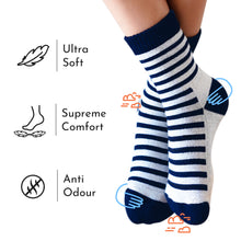 Load image into Gallery viewer, Bamboo Kids Crew Socks (Stripes) - 4 Pairs