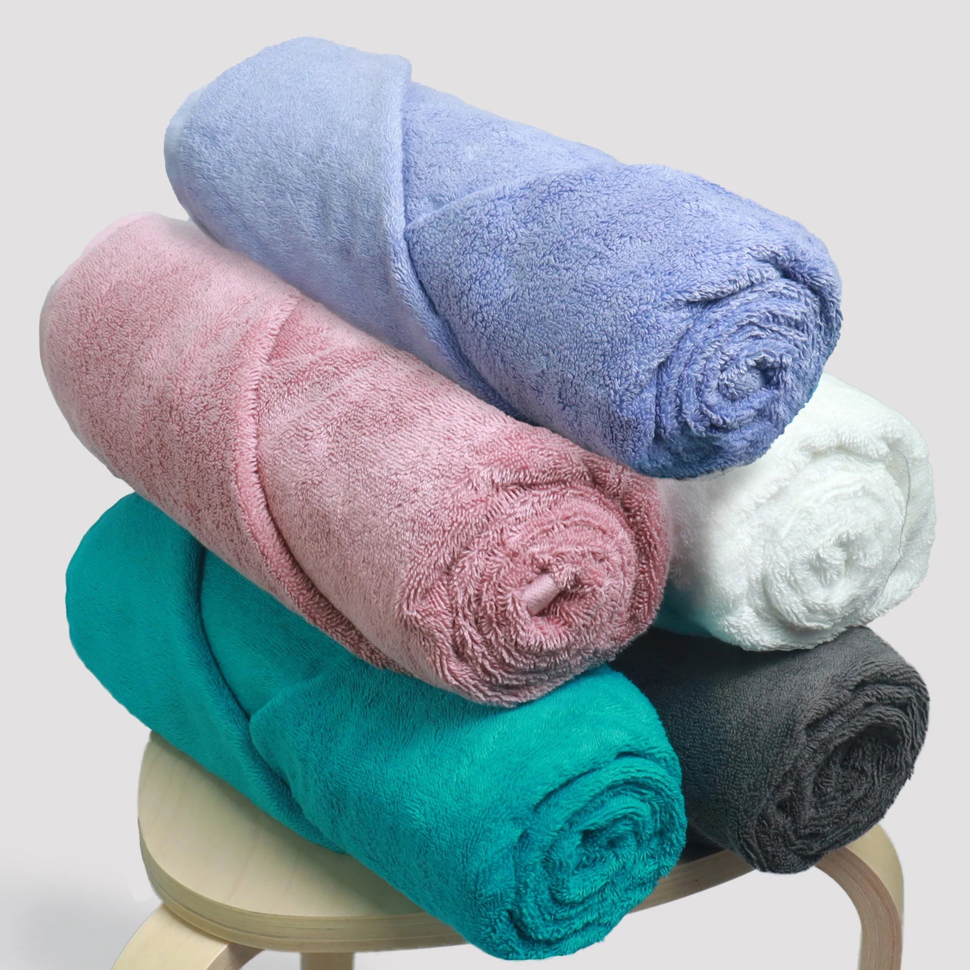 Bamboo Bath Towels - Set of 5 – Heelium
