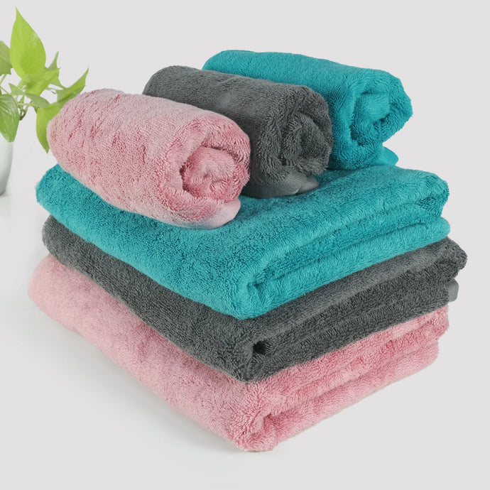 Bamboo Bath & Hand Combo - Set of 6
